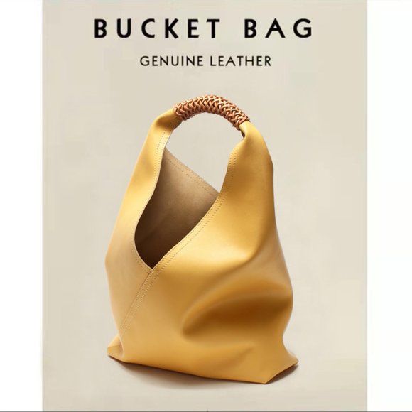 Ladies bag shoulder bag hand bucket woven bag main image 7
